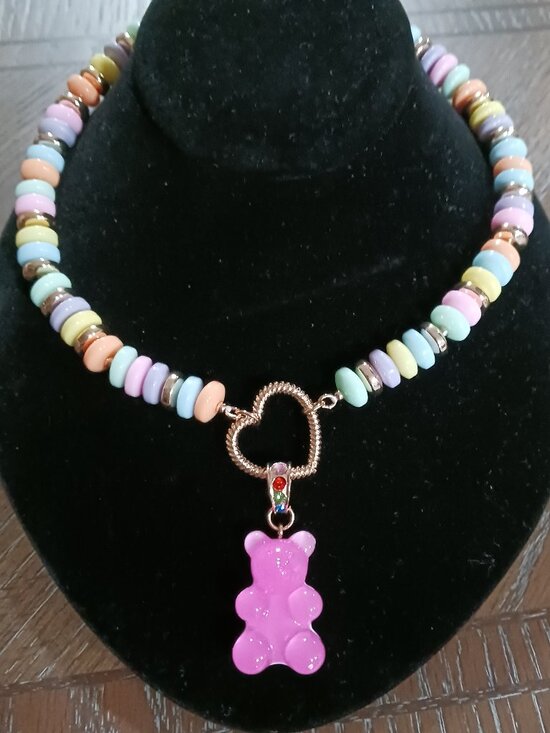 Betsy Johnson Jewelry - “Betsey Johnson Gummy Bear Beaded Necklace Colorful Candy”